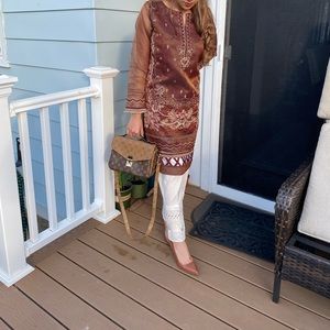 Pakistani designer formal kurta